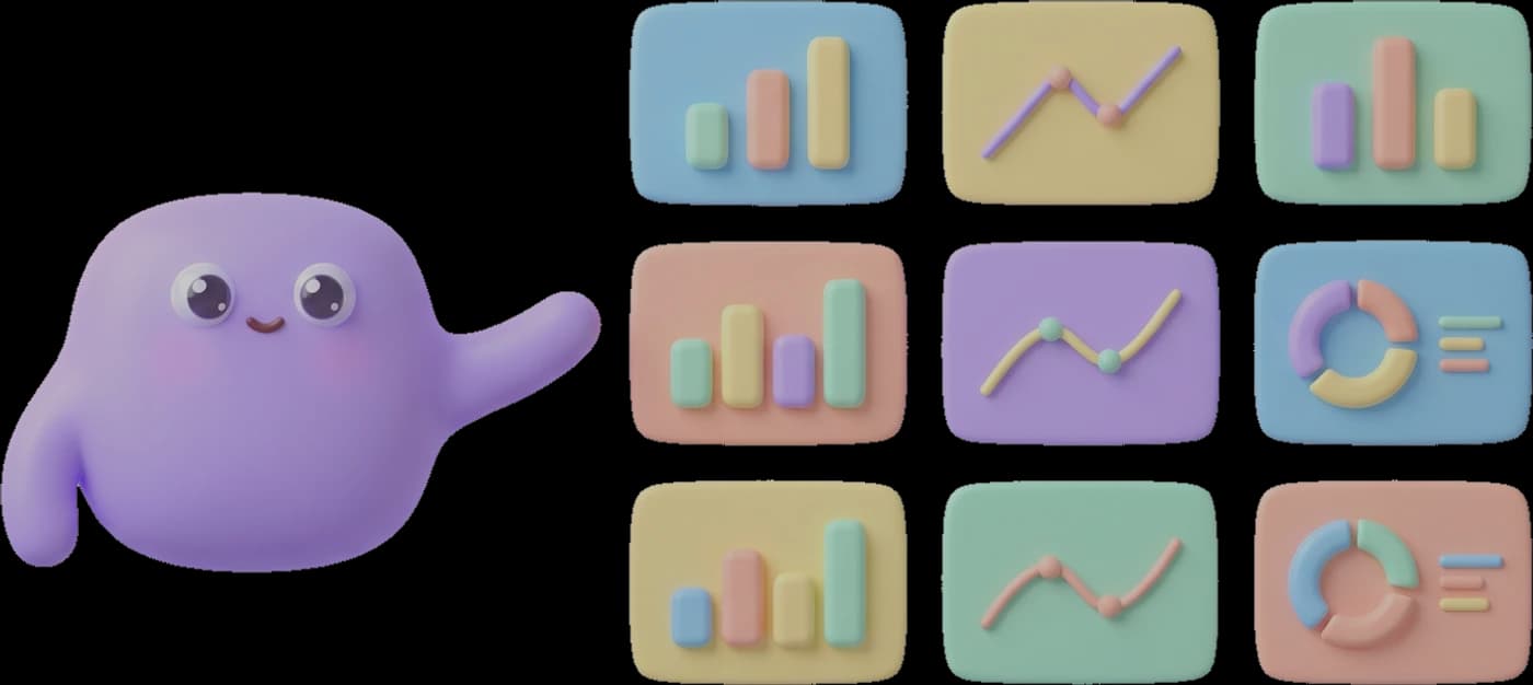 Dashie presenting a tidy grid of dashboards